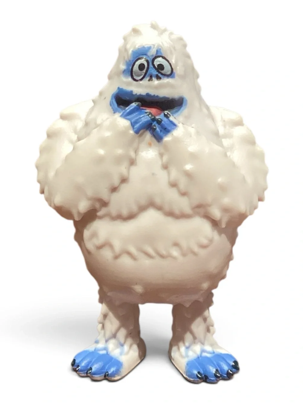 White & Blue Yeti Chew Bird Toy – Durable Pet-Friendly Playmate